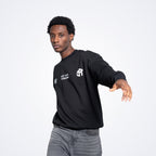 Whatever Black Oversized Sweatshirt