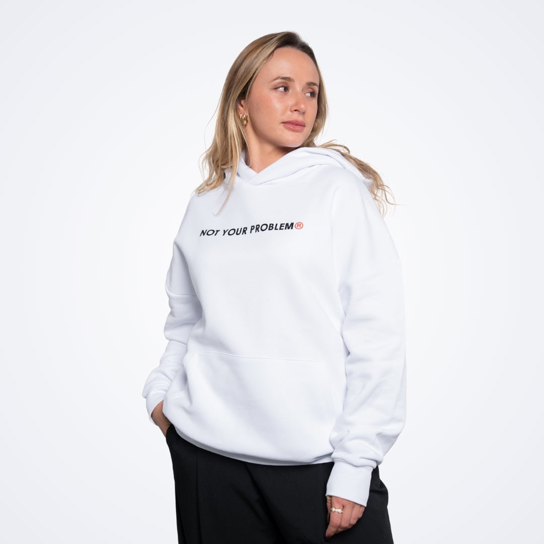 Signature White Oversized Hoodie