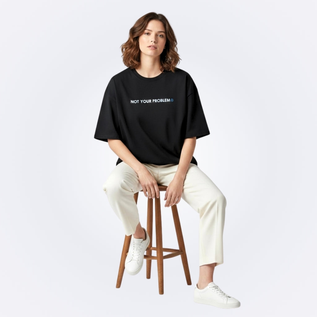 He's Just a Friend Black Tee