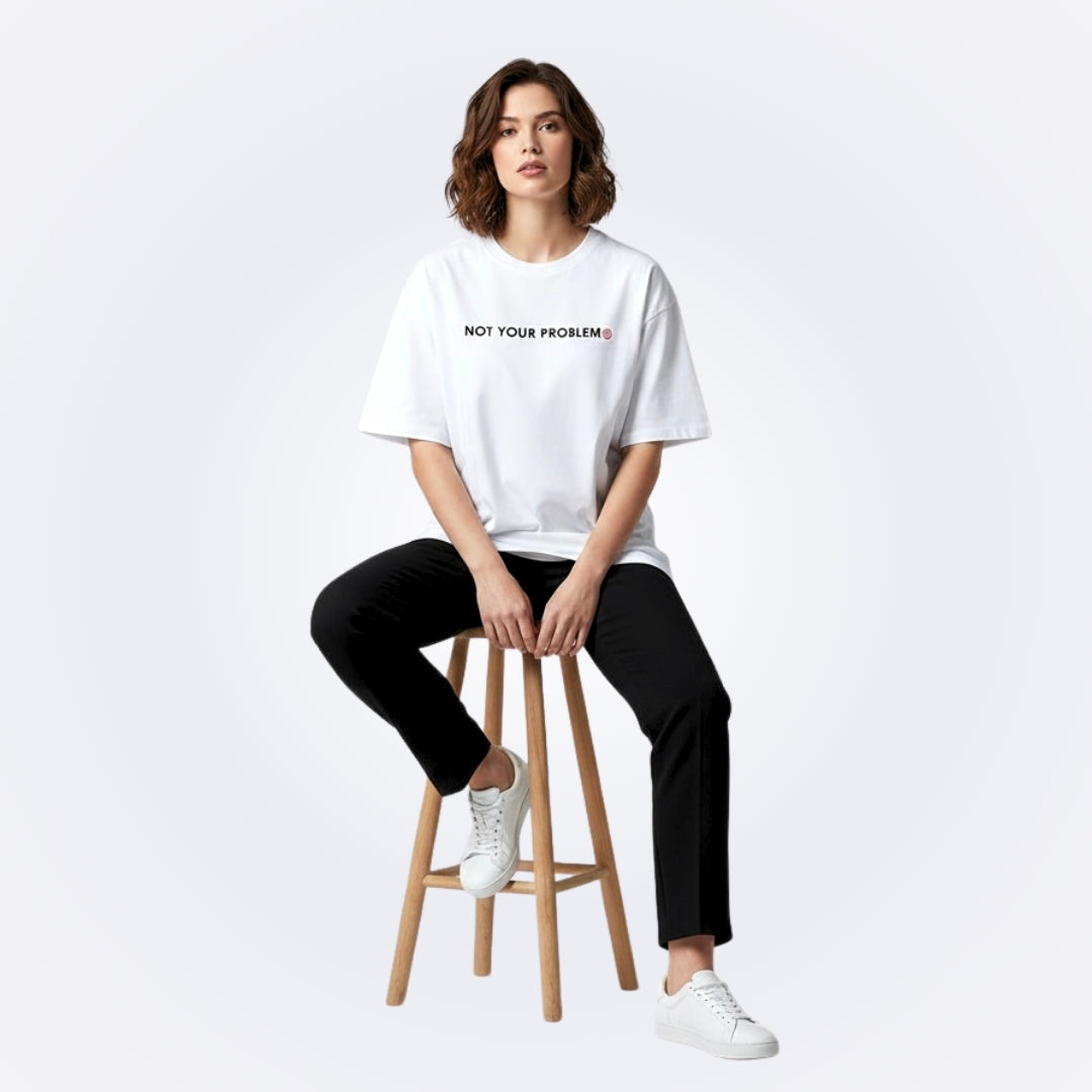 He's Just a Friend White Tee