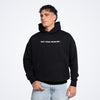 She's Just a Friend Black Oversized Hoodie