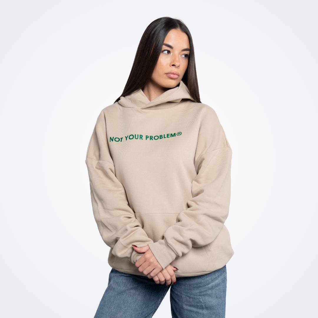 Signature Cream Oversized Hoodie