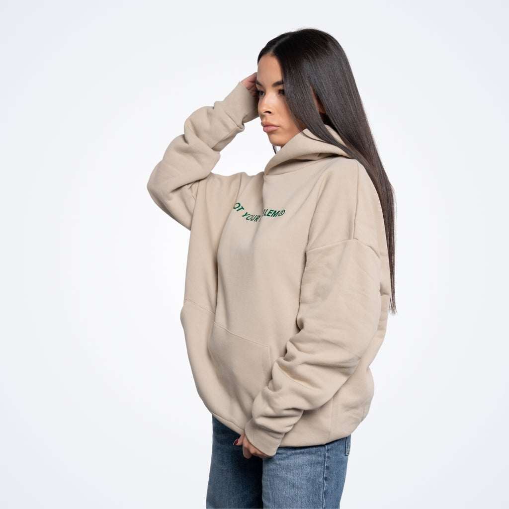 Signature Cream Oversized Hoodie