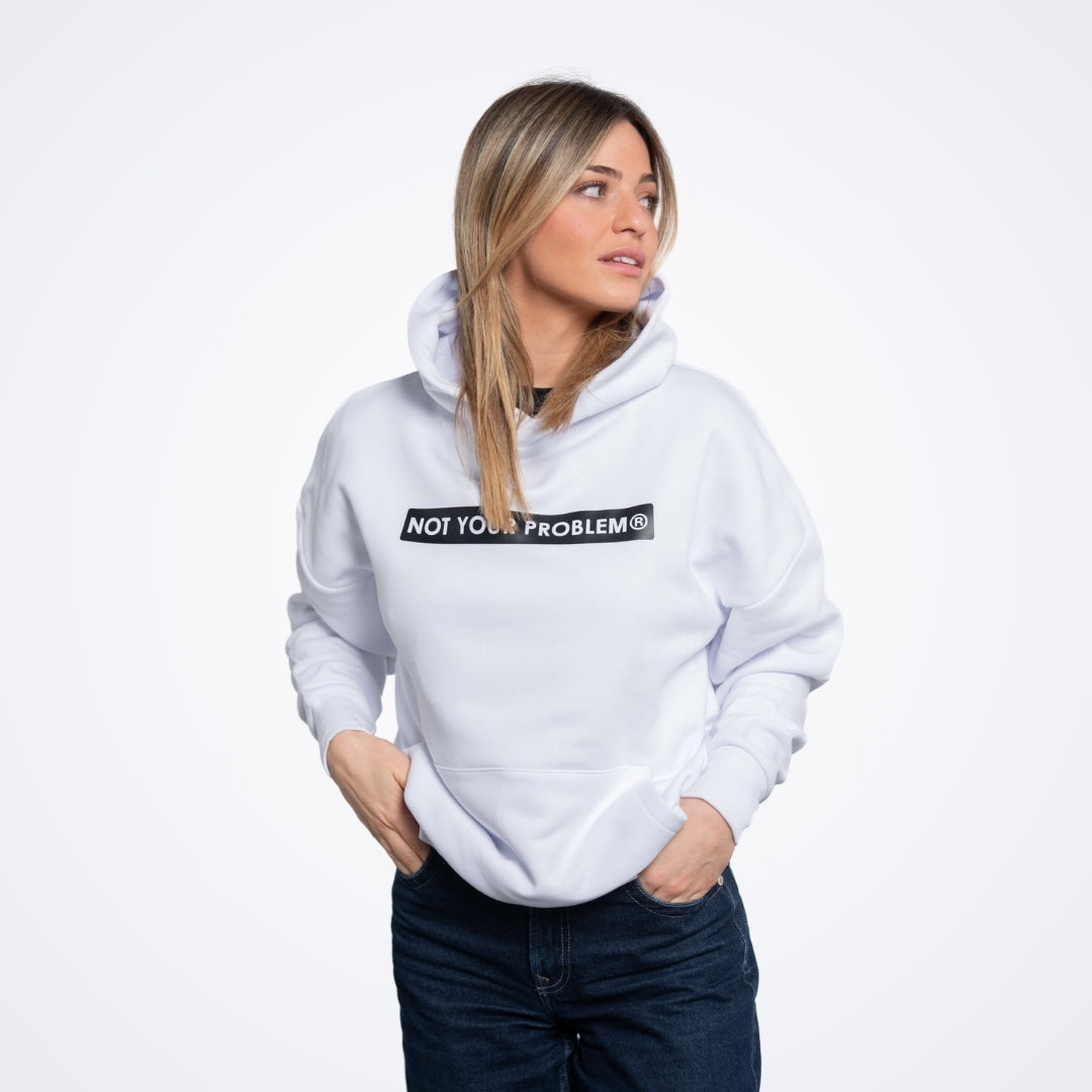 NOT White Oversized Hoodie