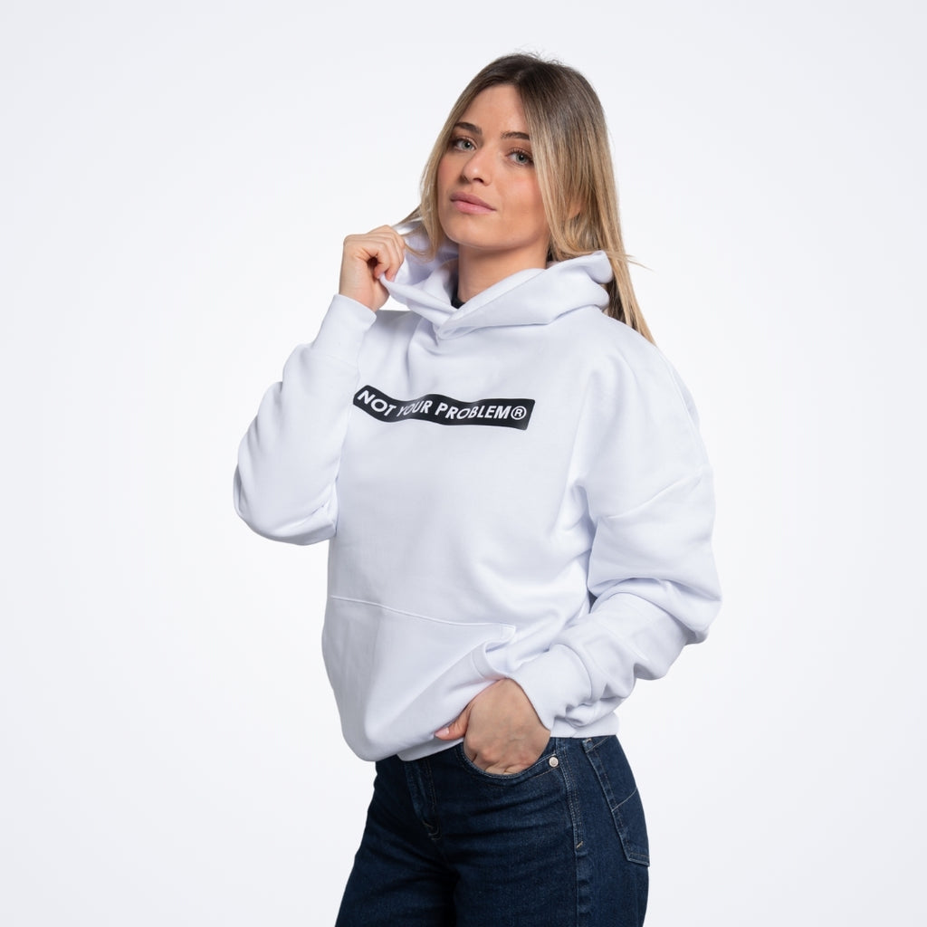 NOT White Oversized Hoodie