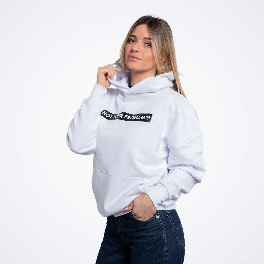 NOT White Oversized Hoodie