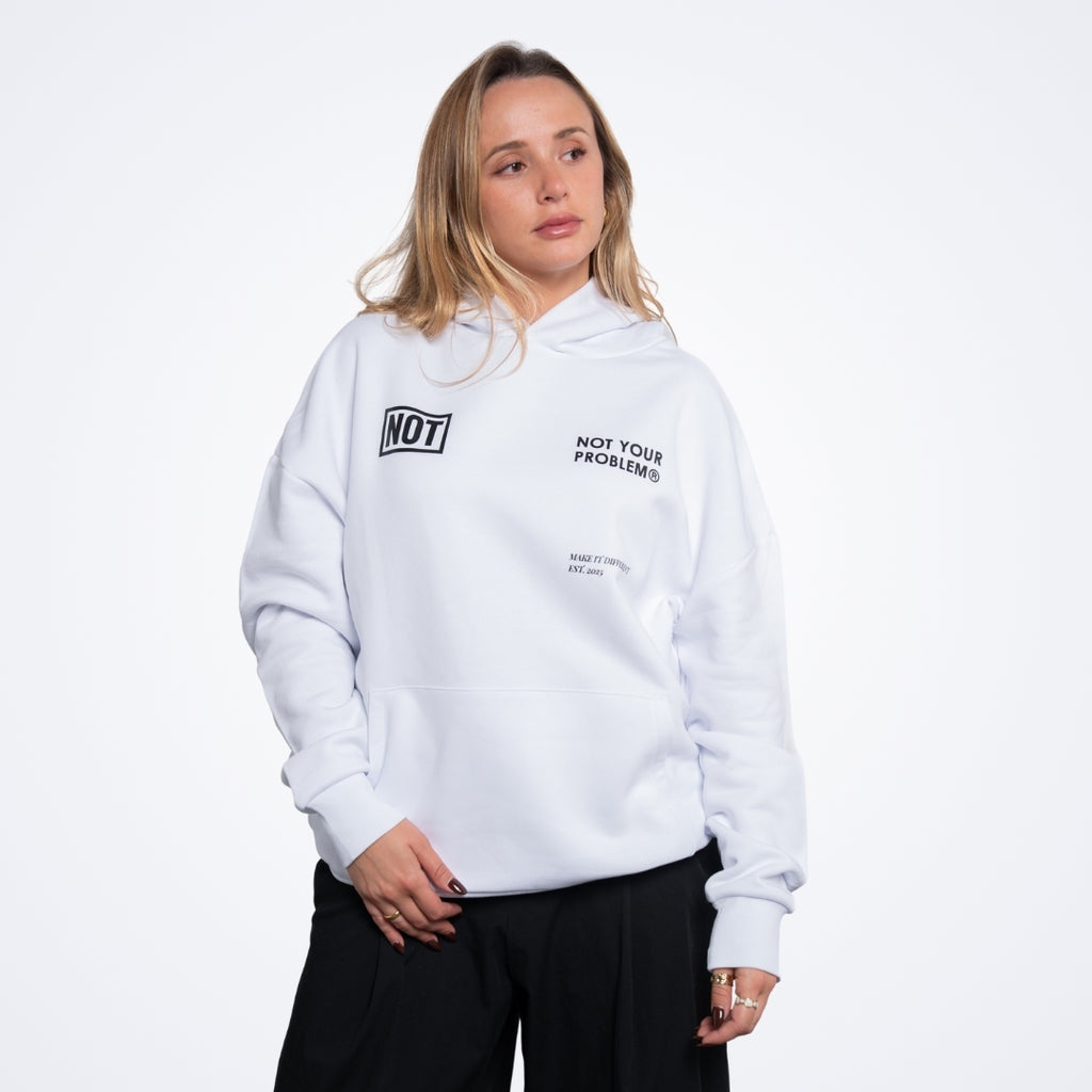 Blessed White Oversized Hoodie