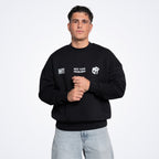 Whatever Black Oversized Sweatshirt