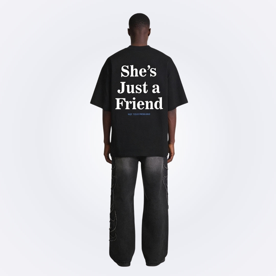 She's Just a Friend Black Longsleeve