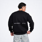 Whatever Black Oversized Sweatshirt