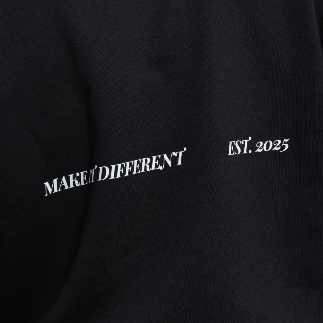 Whatever Black Oversized Sweatshirt