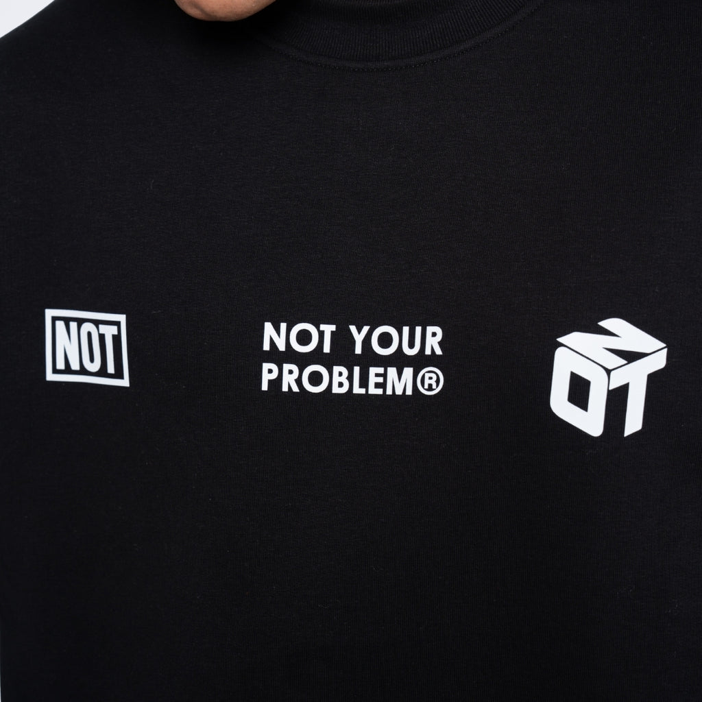 Whatever Black Oversized Sweatshirt