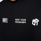 Whatever Black Oversized Sweatshirt