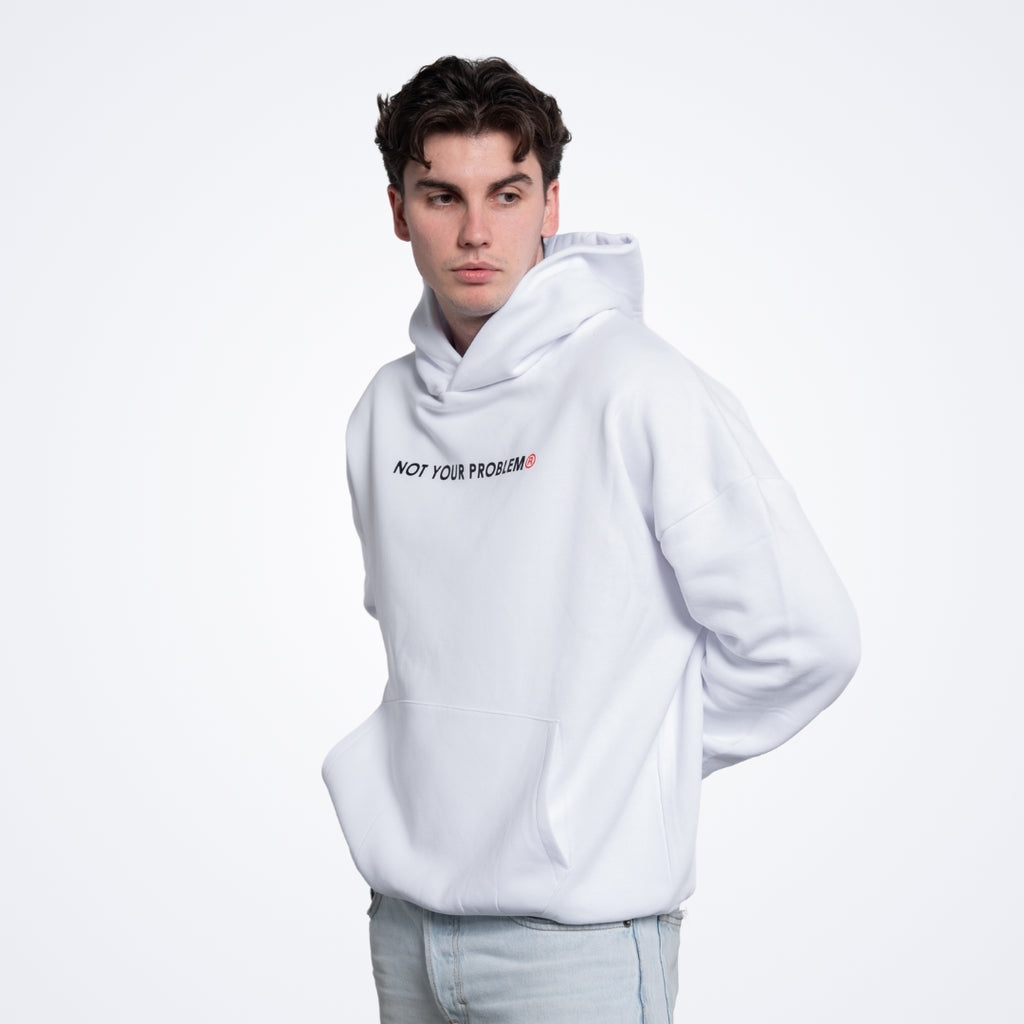 Signature White Oversized Hoodie
