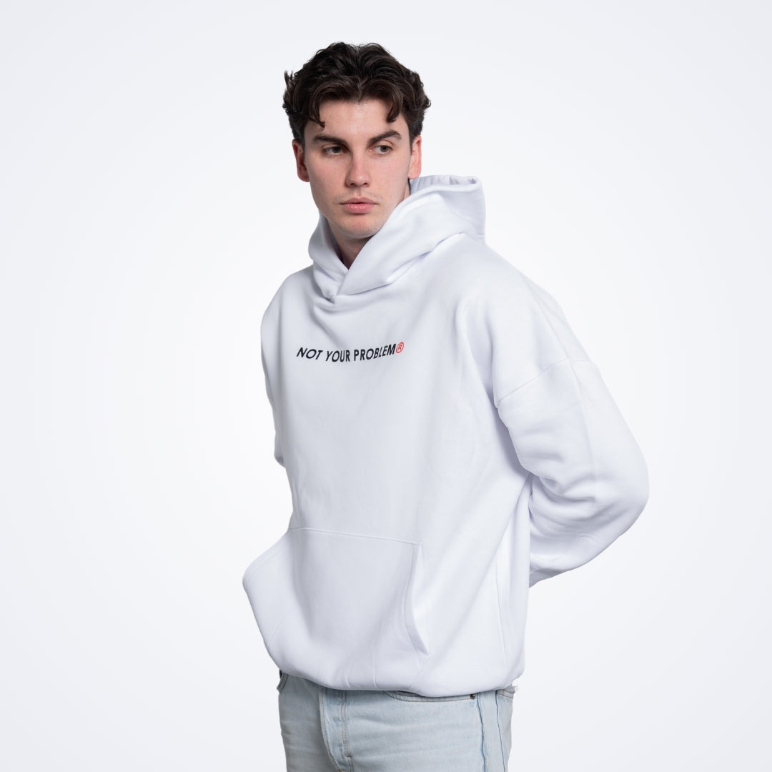 Signature White Oversized Hoodie