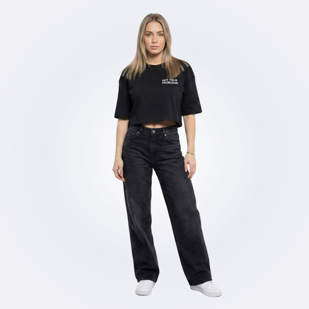 Signature Black Crop Top