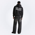 Signature Black Oversized Hoodie