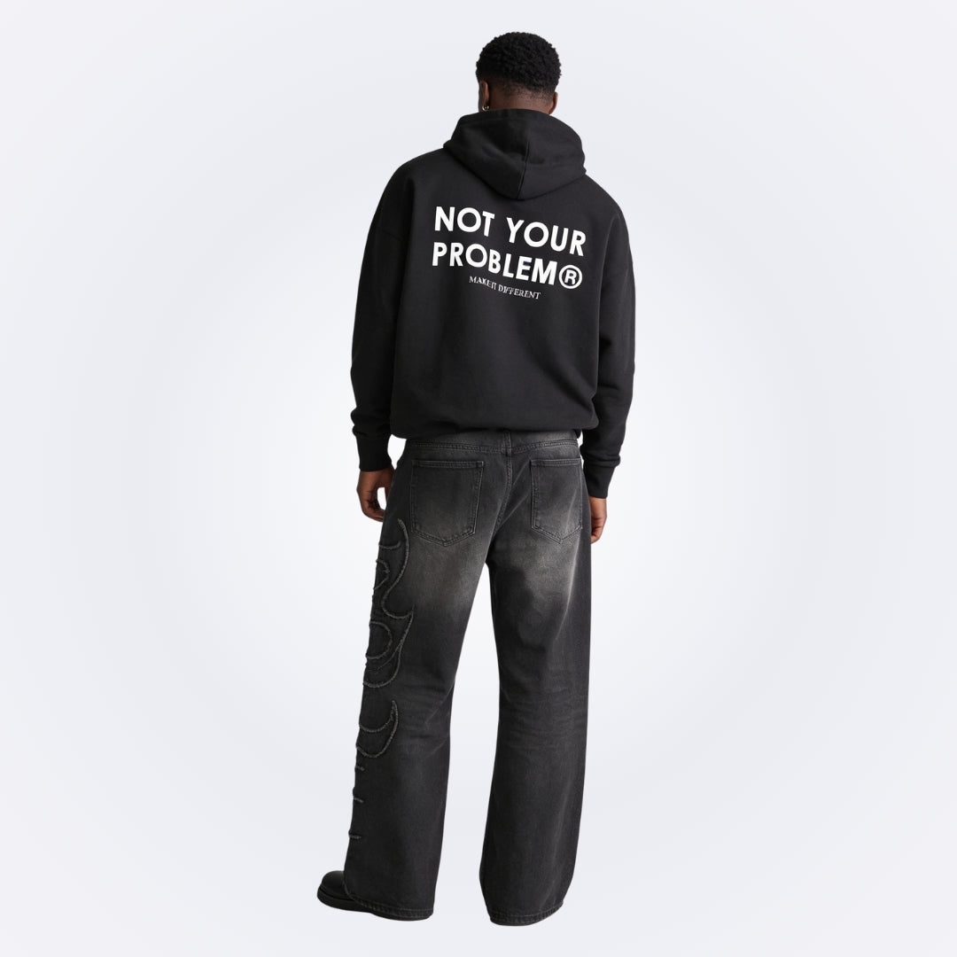 Signature Black Oversized Hoodie