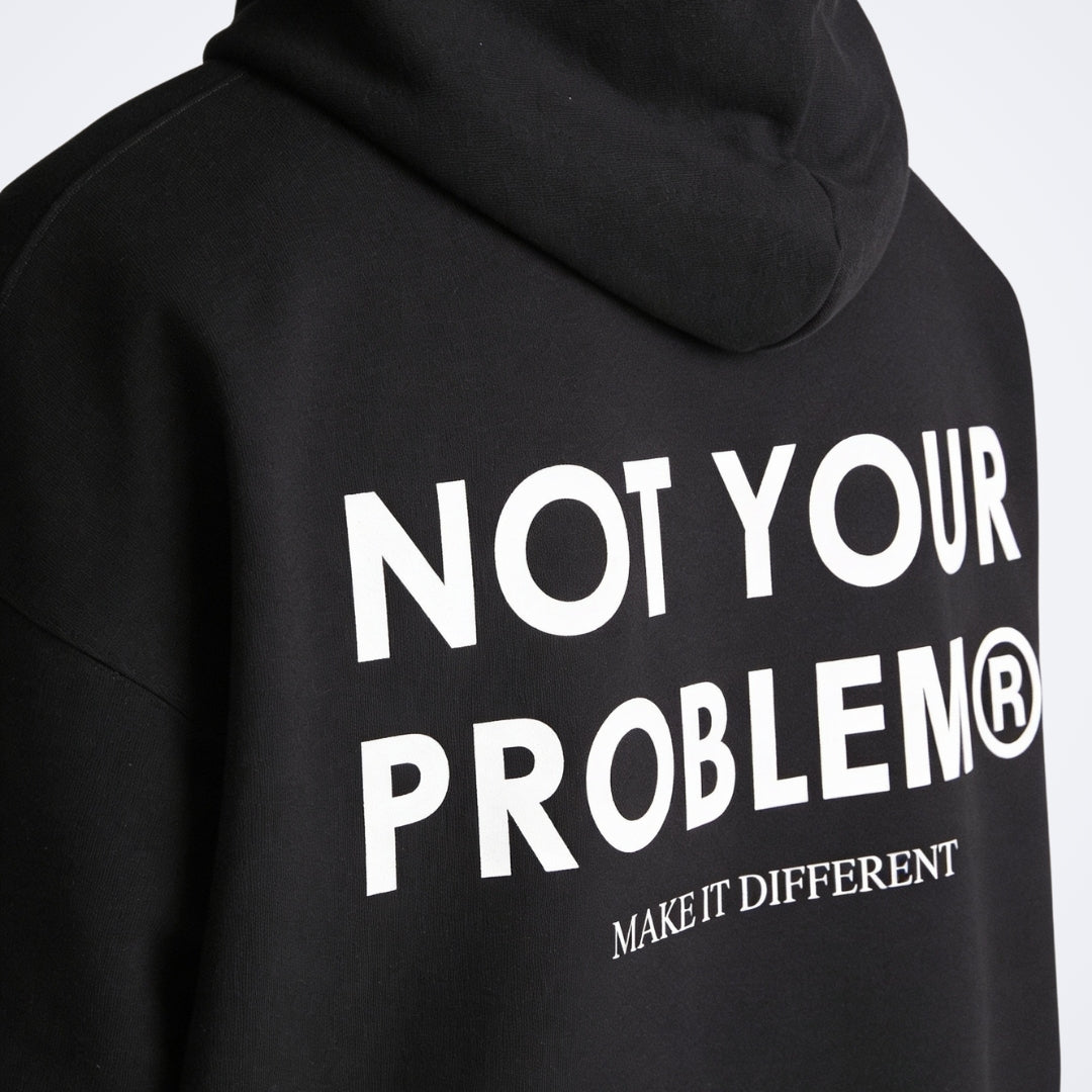 Signature Black Oversized Hoodie