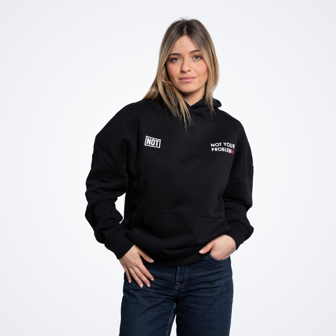 Nail Appointment Black Oversized Hoodie