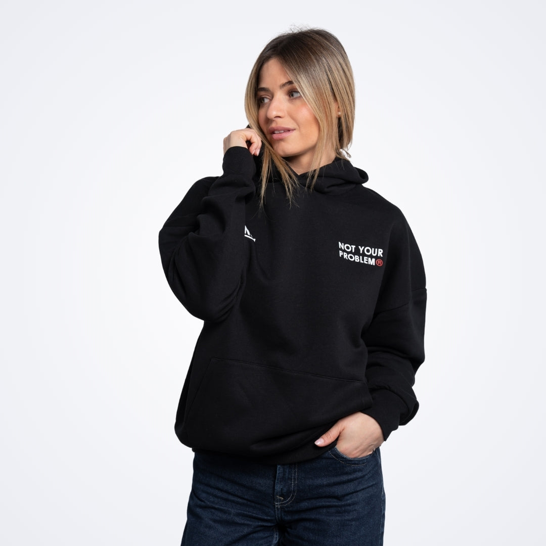 Nail Appointment Black Oversized Hoodie