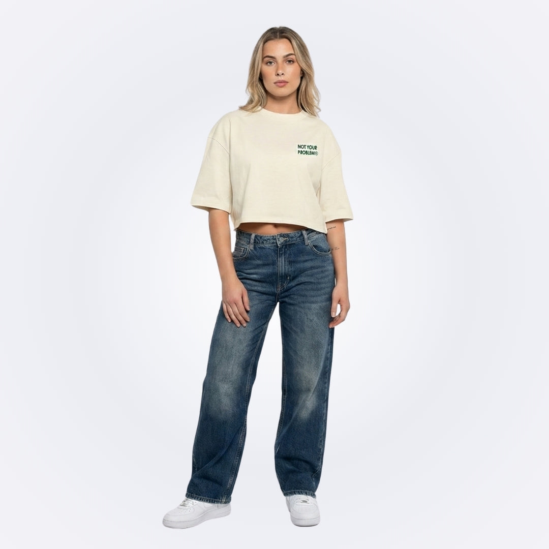 Signature Cream Crop Top