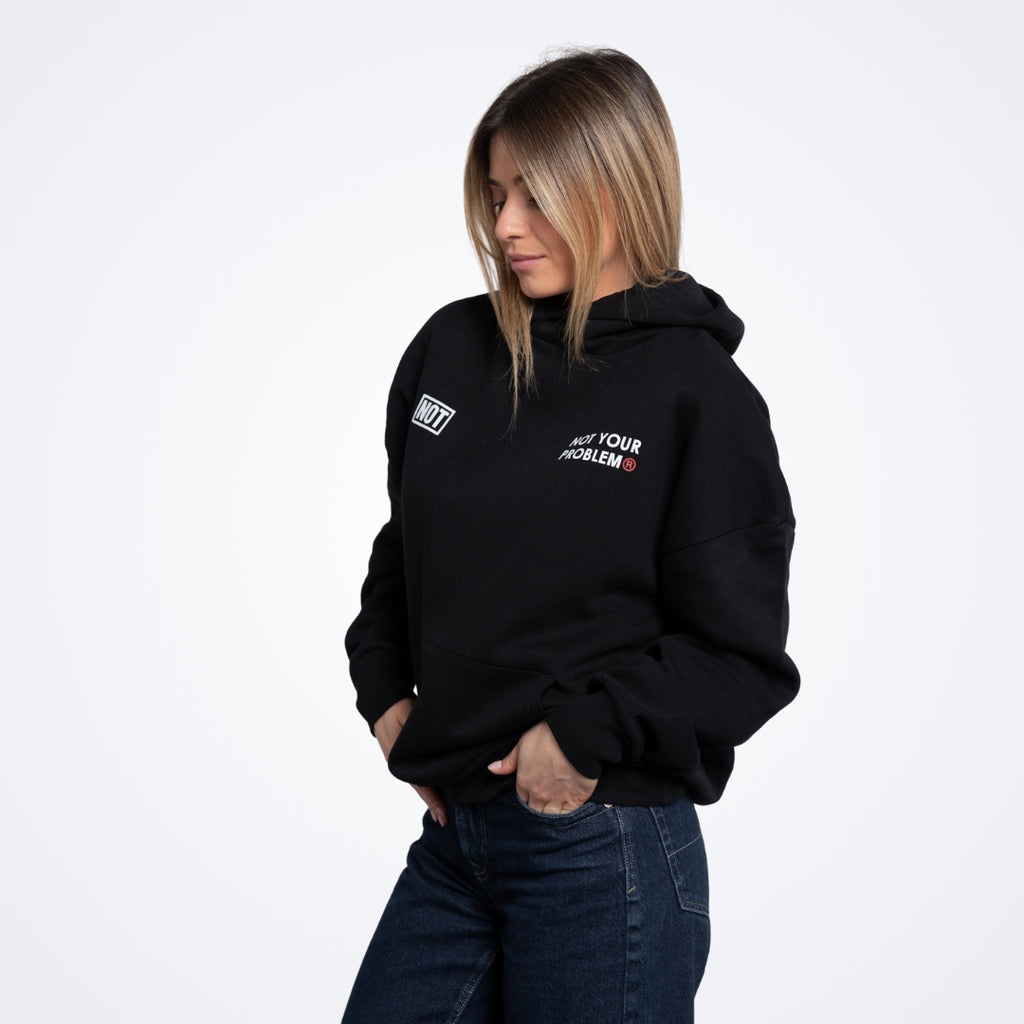 Nail Appointment Black Oversized Hoodie