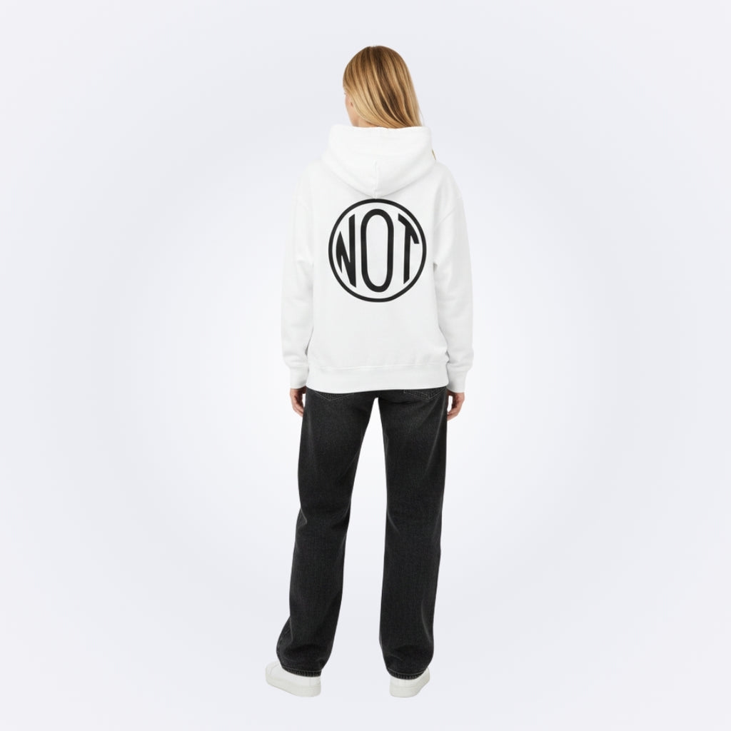 NOT White Oversized Hoodie