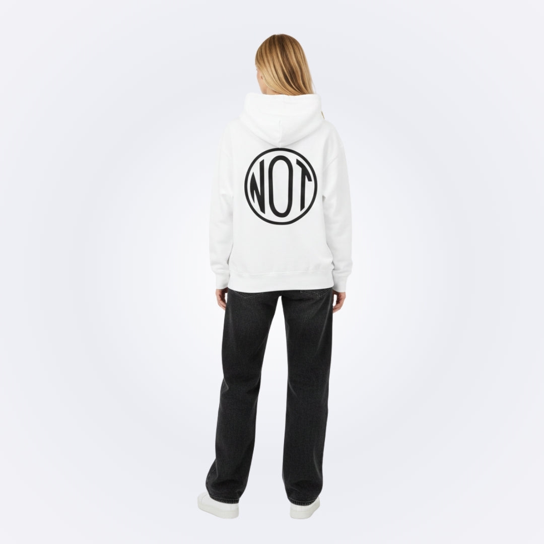 NOT White Oversized Hoodie