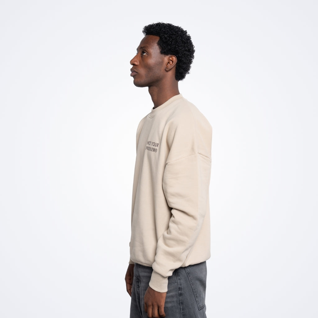 Signature Brown Oversized Sweatshirt