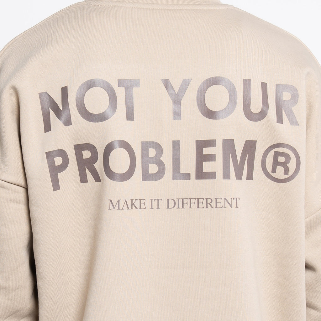 Signature Brown Oversized Sweatshirt