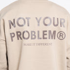 Signature Brown Oversized Sweatshirt