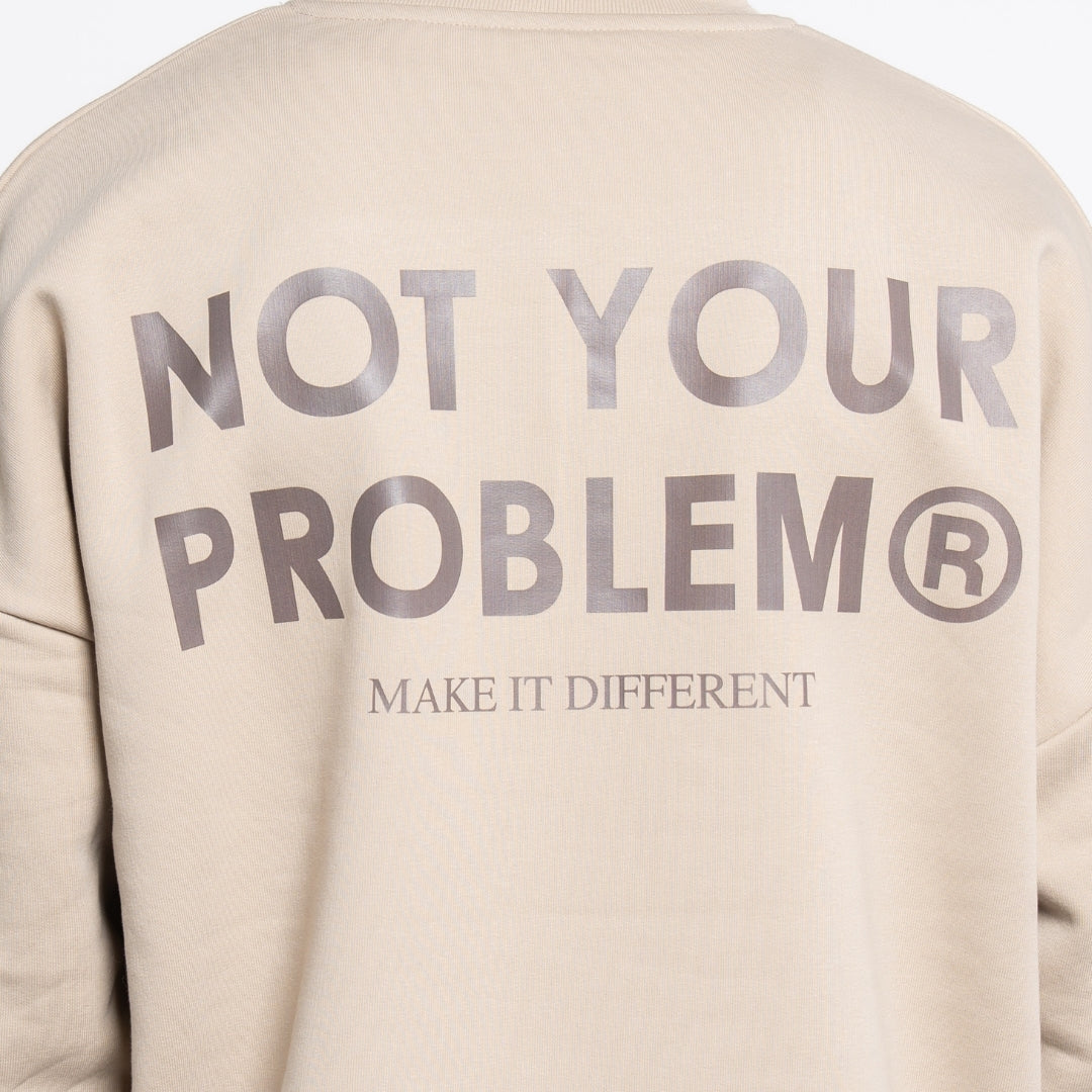 Signature Brown Oversized Sweatshirt