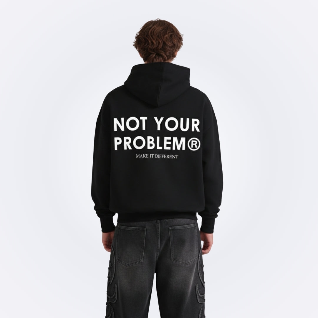 Signature Black Oversized Hoodie