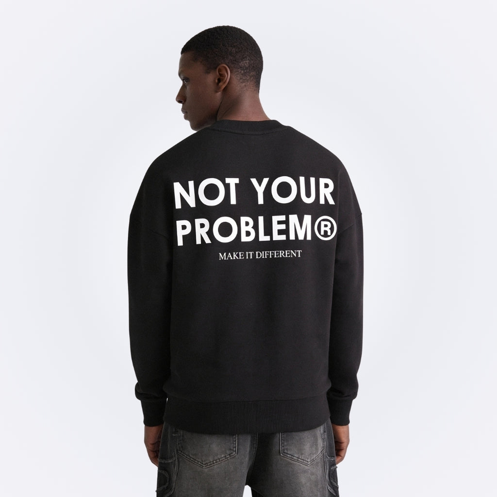 Signature Black Oversized Sweatshirt