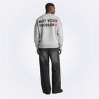 Signature Gray Oversized Sweatshirt