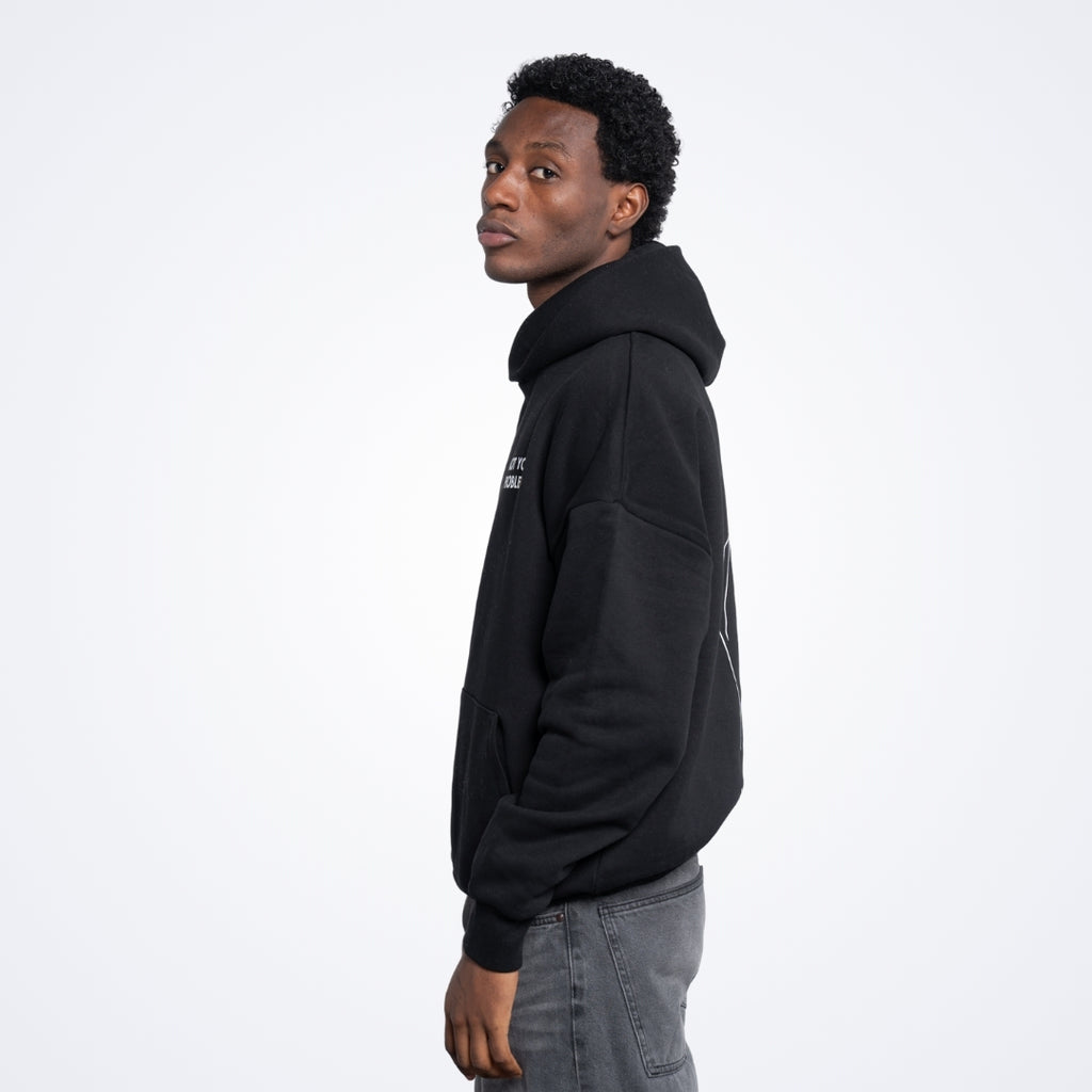 Nail Appointment Black Oversized Hoodie