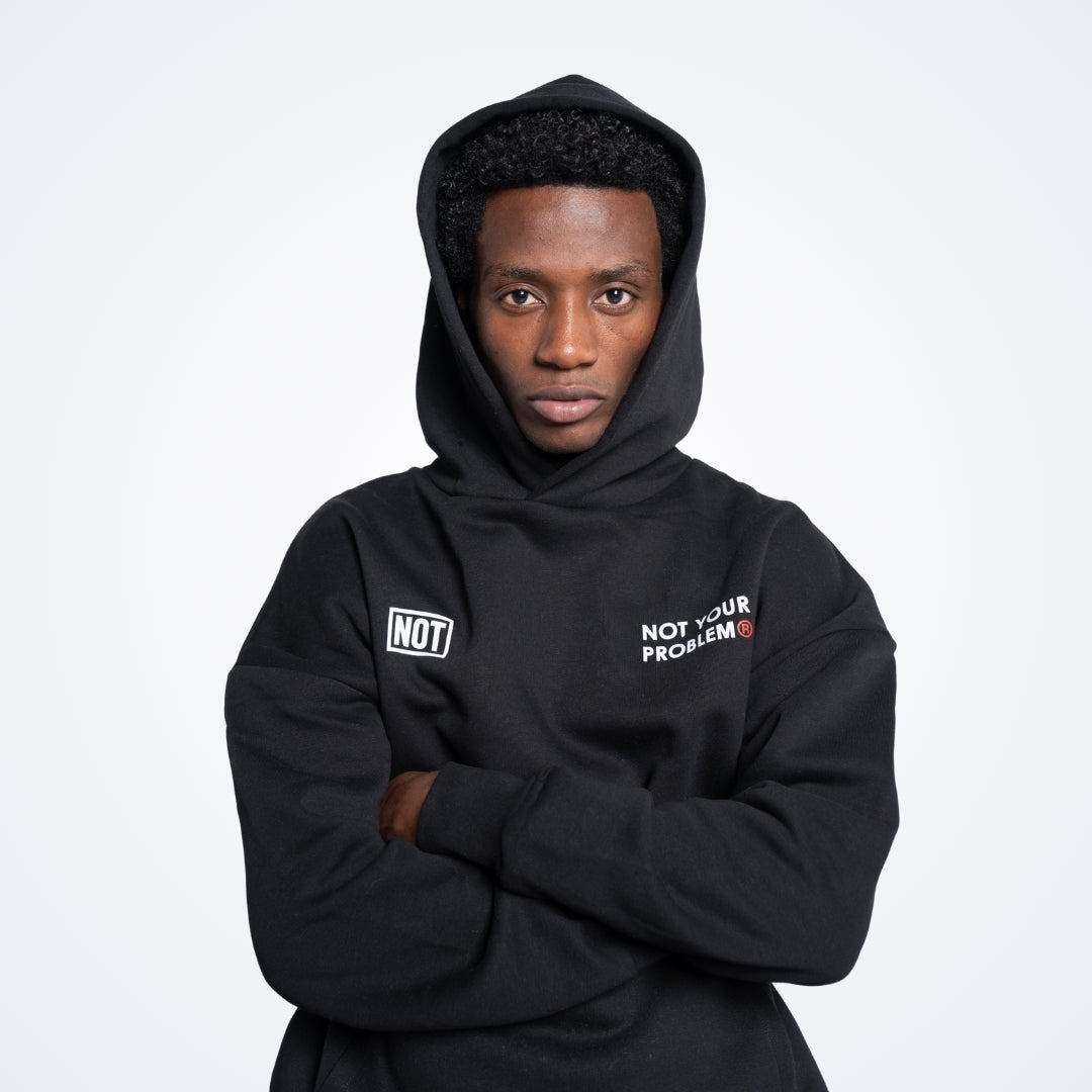 Nail Appointment Black Oversized Hoodie