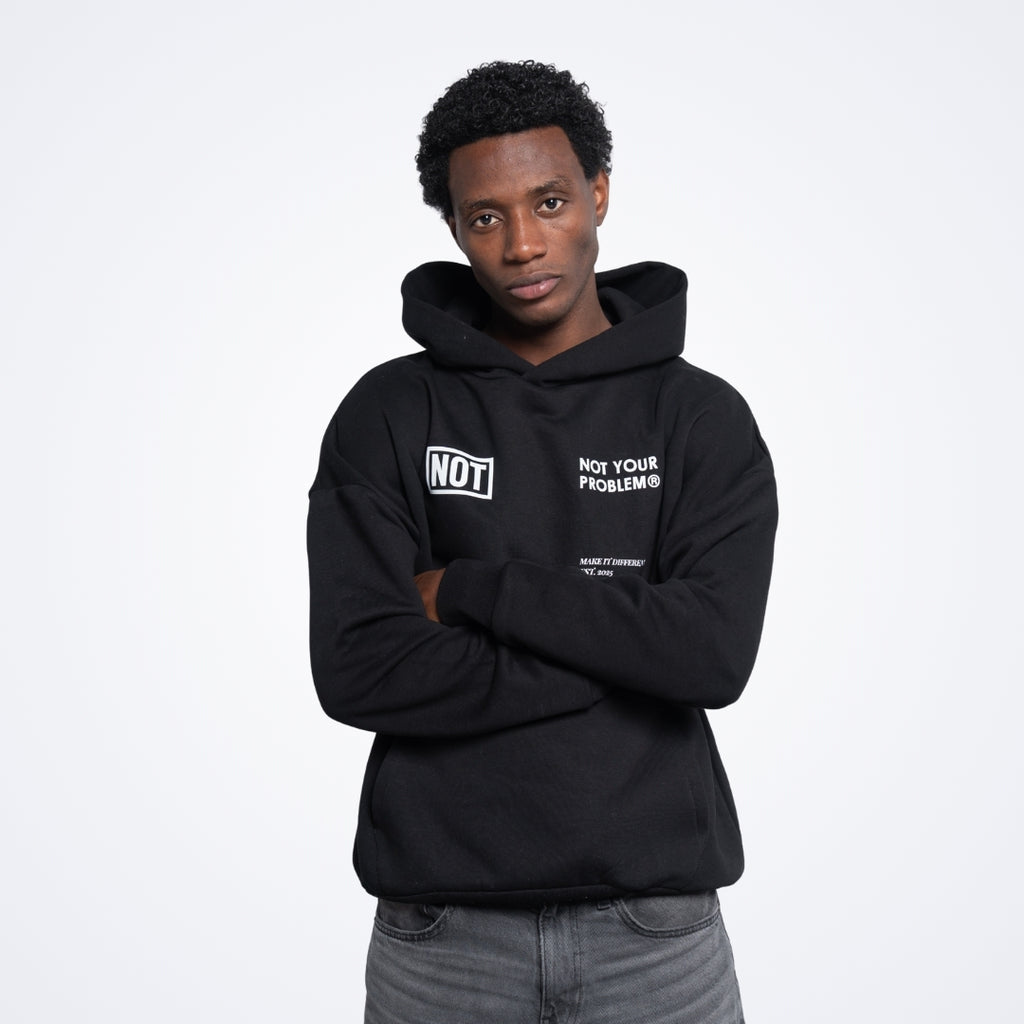 Blessed Black Oversized Hoodie