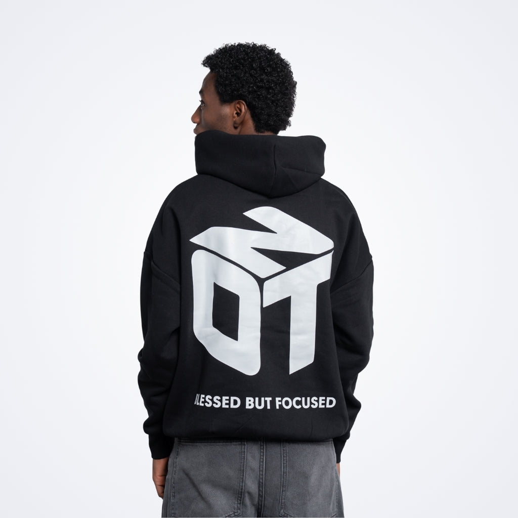 Blessed Black Oversized Hoodie