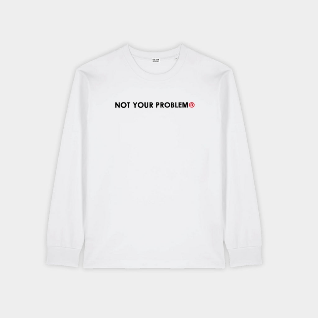 He's Just a Friend White Longsleeve