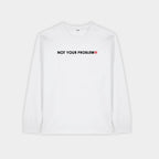 He's Just a Friend White Longsleeve