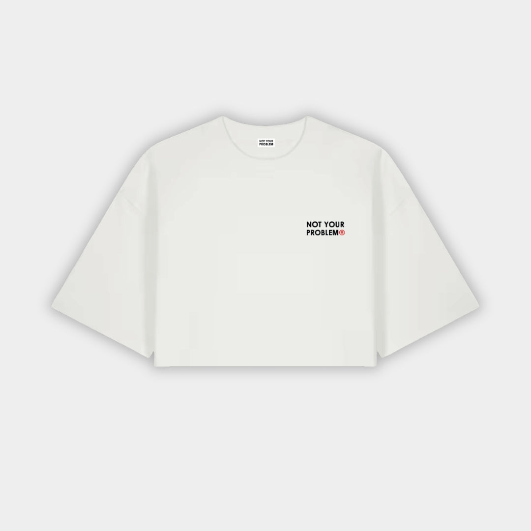 Signature White Crop Top