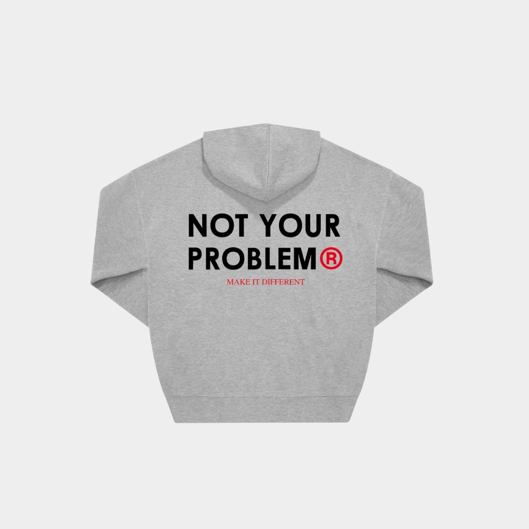 Signature Gray Oversized Hoodie