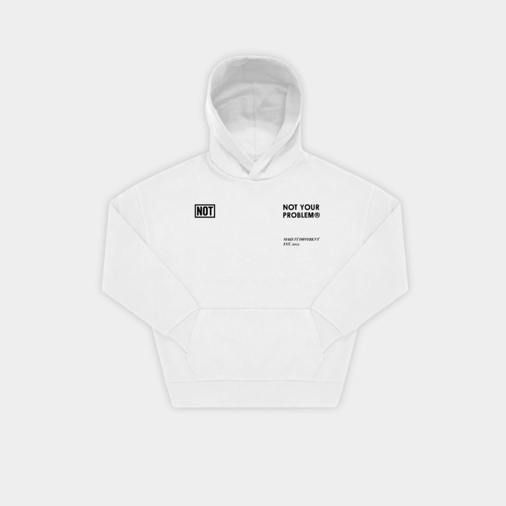 Blessed White Oversized Hoodie