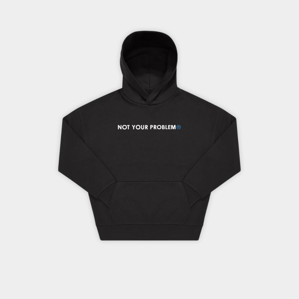 She's Just a Friend Black Oversized Hoodie