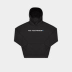 She's Just a Friend Black Oversized Hoodie
