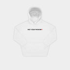 She's Just a Friend White Oversized Hoodie