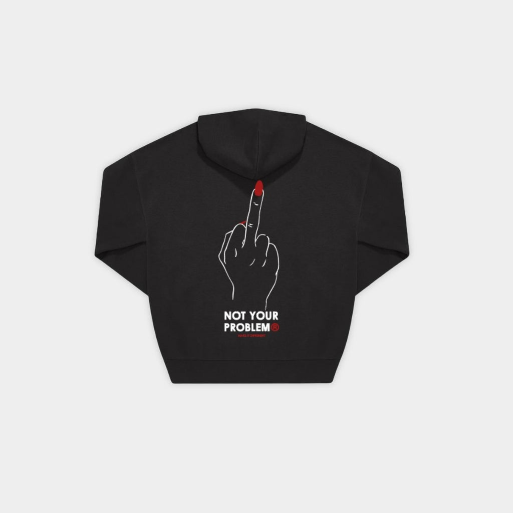 Nail Appointment Black Oversized Hoodie