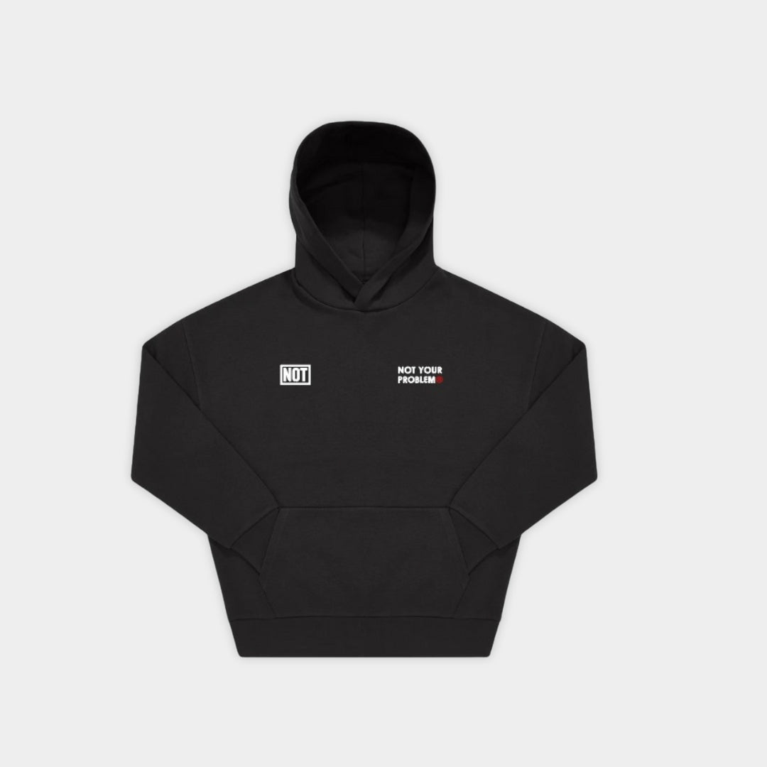 Nail Appointment Black Oversized Hoodie